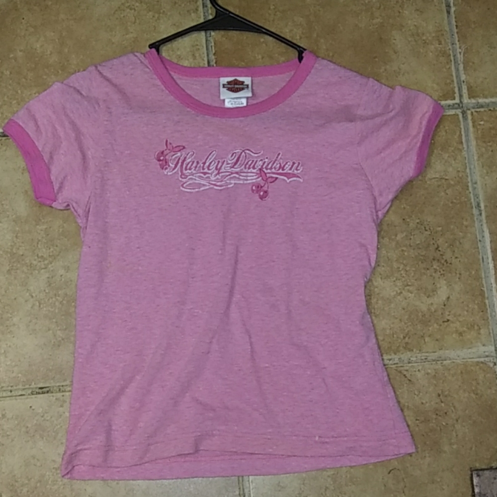 Pink Harley -Davidson tee